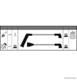 Комплект проводов зажигания HERTH+BUSS JAKOPARTS купить