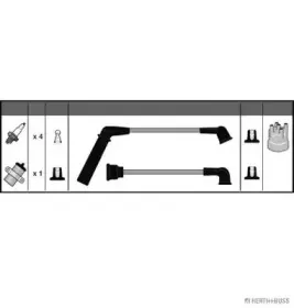 Комплект проводов зажигания HERTH+BUSS JAKOPARTS купить