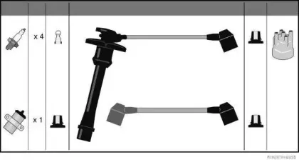 Комплект проводов зажигания HERTH+BUSS JAKOPARTS купить