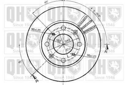 Тормозной диск QUINTON HAZELL купить