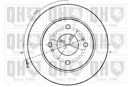 Тормозной диск QUINTON HAZELL купить