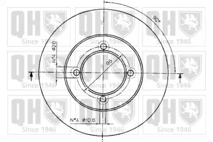 Тормозной диск QUINTON HAZELL купить