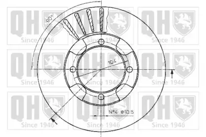 Тормозной диск QUINTON HAZELL купить
