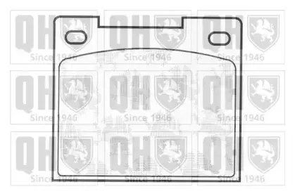 Комплект тормозных колодок, дисковый тормоз QUINTON HAZELL купить
