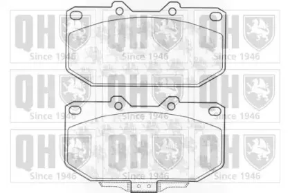 Комплект тормозных колодок, дисковый тормоз QUINTON HAZELL купить