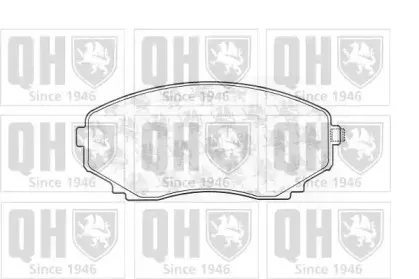 Комплект тормозных колодок, дисковый тормоз QUINTON HAZELL купить