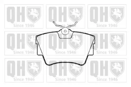 Комплект тормозных колодок, дисковый тормоз QUINTON HAZELL купить
