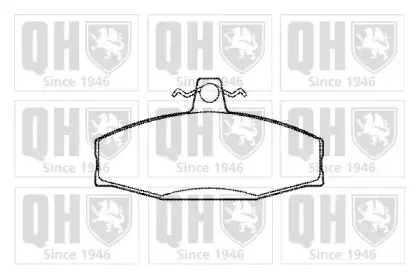 Комплект тормозных колодок, дисковый тормоз QUINTON HAZELL купить