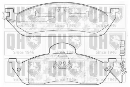 Комплект тормозных колодок, дисковый тормоз QUINTON HAZELL купить
