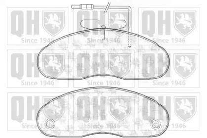 Комплект тормозных колодок, дисковый тормоз QUINTON HAZELL купить