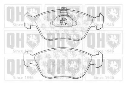 Комплект тормозных колодок, дисковый тормоз QUINTON HAZELL купить