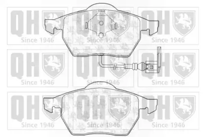 Комплект тормозных колодок, дисковый тормоз QUINTON HAZELL купить