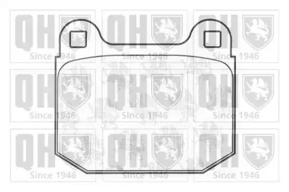Комплект тормозных колодок, дисковый тормоз QUINTON HAZELL купить