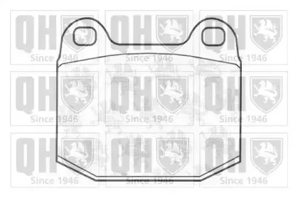 Комплект тормозных колодок, дисковый тормоз QUINTON HAZELL купить