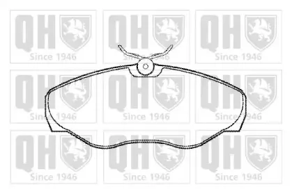 Комплект тормозных колодок, дисковый тормоз QUINTON HAZELL купить