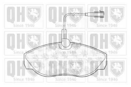 Комплект тормозных колодок, дисковый тормоз QUINTON HAZELL купить
