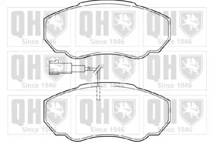 Комплект тормозных колодок, дисковый тормоз QUINTON HAZELL купить