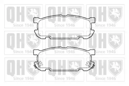 Комплект тормозных колодок, дисковый тормоз QUINTON HAZELL купить