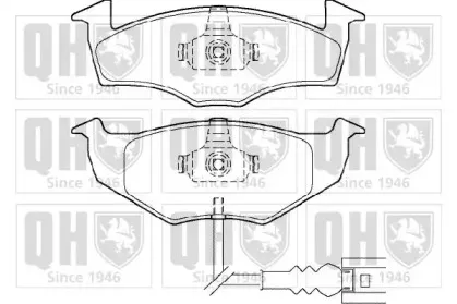 Комплект тормозных колодок, дисковый тормоз QUINTON HAZELL купить