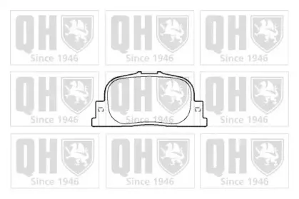 Комплект тормозных колодок, дисковый тормоз QUINTON HAZELL купить