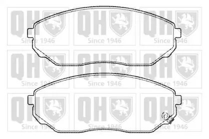 Комплект тормозных колодок, дисковый тормоз QUINTON HAZELL купить