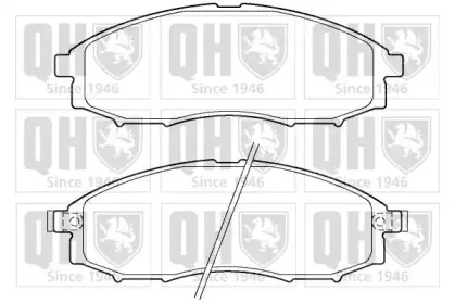 Комплект тормозных колодок, дисковый тормоз QUINTON HAZELL купить