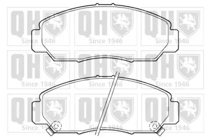 Комплект тормозных колодок, дисковый тормоз QUINTON HAZELL купить