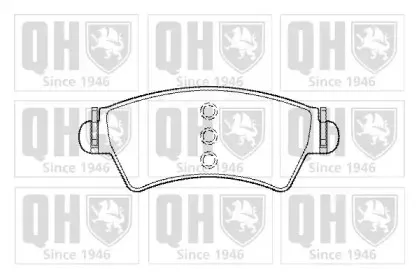 Комплект тормозных колодок, дисковый тормоз QUINTON HAZELL купить