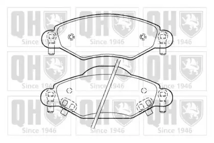 Комплект тормозных колодок, дисковый тормоз QUINTON HAZELL купить