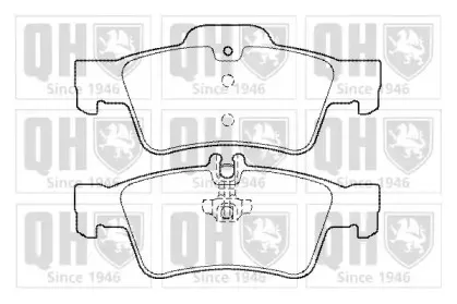 Комплект тормозных колодок, дисковый тормоз QUINTON HAZELL купить