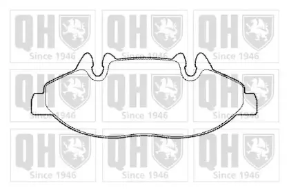 Комплект тормозных колодок, дисковый тормоз QUINTON HAZELL купить