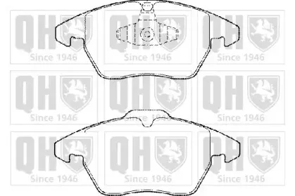 Комплект тормозных колодок, дисковый тормоз QUINTON HAZELL купить