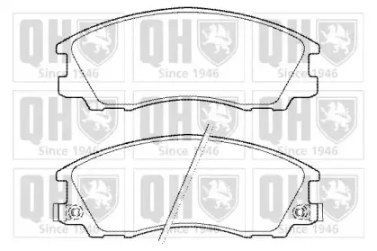 Комплект тормозных колодок, дисковый тормоз QUINTON HAZELL купить