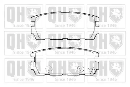 Комплект тормозных колодок, дисковый тормоз QUINTON HAZELL купить