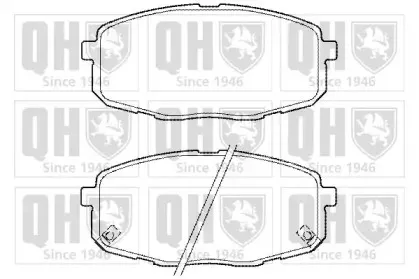 Комплект тормозных колодок, дисковый тормоз QUINTON HAZELL купить