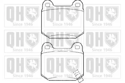 Комплект тормозных колодок, дисковый тормоз QUINTON HAZELL купить