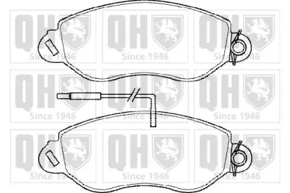 Комплект тормозных колодок, дисковый тормоз QUINTON HAZELL купить