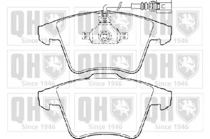 Комплект тормозных колодок, дисковый тормоз QUINTON HAZELL купить