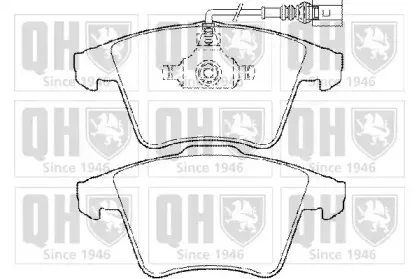 Комплект тормозных колодок, дисковый тормоз QUINTON HAZELL купить