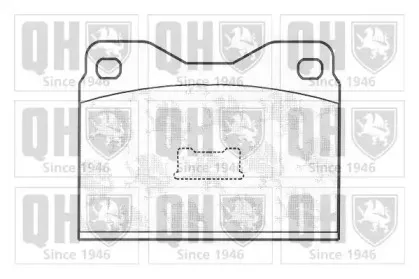 Комплект тормозных колодок, дисковый тормоз QUINTON HAZELL купить