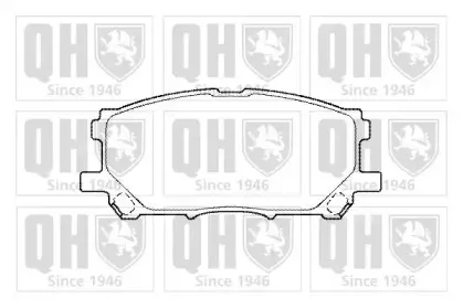 Комплект тормозных колодок, дисковый тормоз QUINTON HAZELL купить