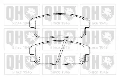 Комплект тормозных колодок, дисковый тормоз QUINTON HAZELL купить