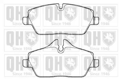 Комплект тормозных колодок, дисковый тормоз QUINTON HAZELL купить