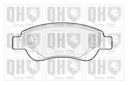 Комплект тормозных колодок, дисковый тормоз QUINTON HAZELL купить