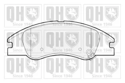 Комплект тормозных колодок, дисковый тормоз QUINTON HAZELL купить