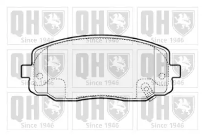 Комплект тормозных колодок, дисковый тормоз QUINTON HAZELL купить