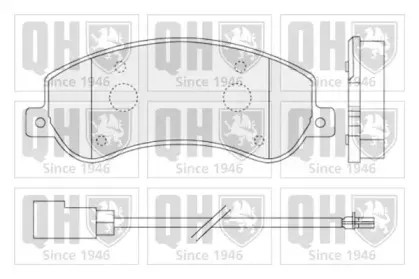 Комплект тормозных колодок, дисковый тормоз QUINTON HAZELL купить