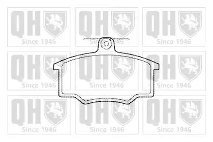Комплект тормозных колодок, дисковый тормоз QUINTON HAZELL купить