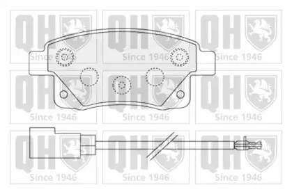 Комплект тормозных колодок, дисковый тормоз QUINTON HAZELL купить