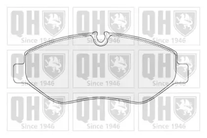 Комплект тормозных колодок, дисковый тормоз QUINTON HAZELL купить